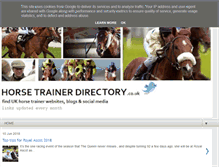 Tablet Screenshot of horsetrainerdirectory.co.uk